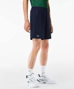 Lacoste Tennis>Tennis-Shorts Aus Recyceltem Gewebe Navy Blau 5Fs