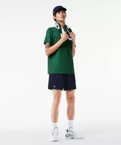 Lacoste Tennis>Tennis-Shorts Aus Recyceltem Gewebe Navy Blau 5Fs