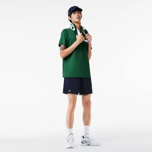 Lacoste Tennis>Tennis-Shorts Aus Recyceltem Gewebe Navy Blau 5Fs