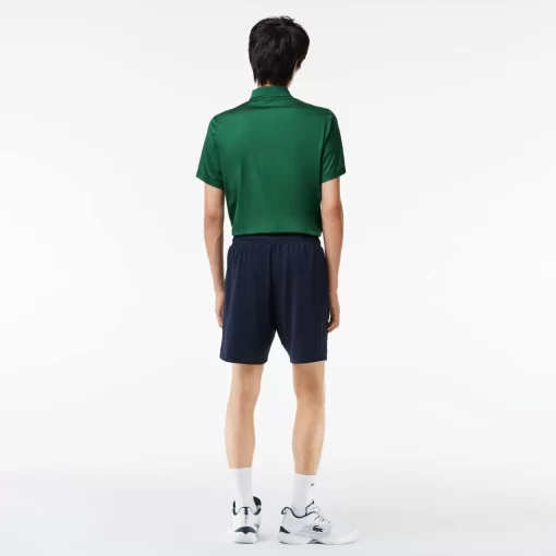 Lacoste Tennis>Tennis-Shorts Aus Recyceltem Gewebe Navy Blau 5Fs