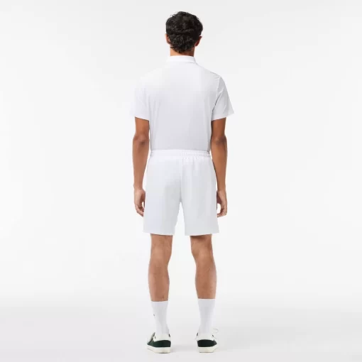 Lacoste Tennis>Tennis-Shorts Aus Recyceltem Gewebe Weis Z92