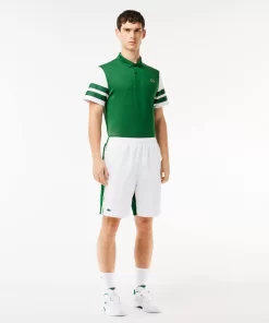 Lacoste Tennis>Tennis-Shorts Mit Logostreifen Weis / Grun 737