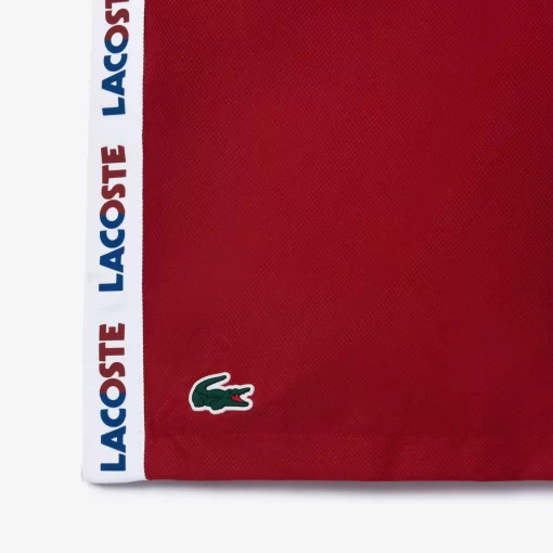 Lacoste Tennis>Tennis-Shorts Mit Logostreifen Burgunder / Navy Blau Isx