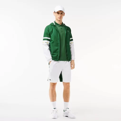 Lacoste Tennis>Tennis-Shorts Mit Logostreifen Weis / Grun 737