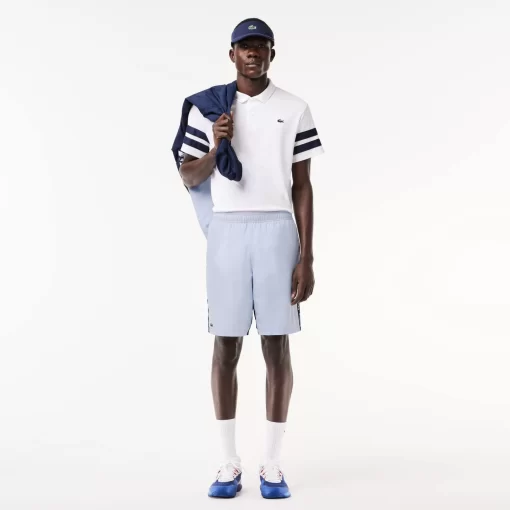 Lacoste Tennis>Tennis-Shorts Mit Logostreifen Hellblau / Navy Blau X1J