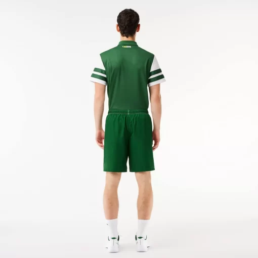 Lacoste Tennis>Tennis-Shorts Mit Logostreifen Weis / Grun 737