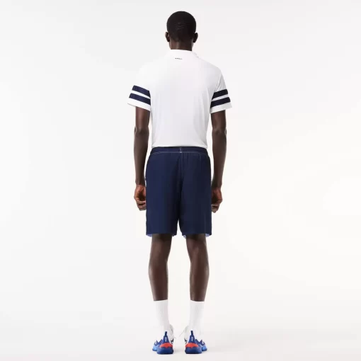 Lacoste Tennis>Tennis-Shorts Mit Logostreifen Hellblau / Navy Blau X1J