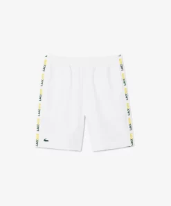 Lacoste Tennis>Tennis-Shorts Mit Logostreifen Weis / Grun 737