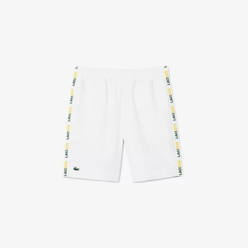 Lacoste Tennis>Tennis-Shorts Mit Logostreifen Weis / Grun 737