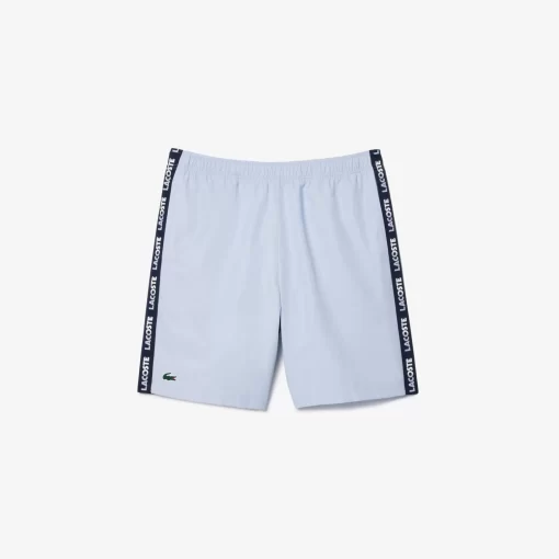 Lacoste Tennis>Tennis-Shorts Mit Logostreifen Hellblau / Navy Blau X1J