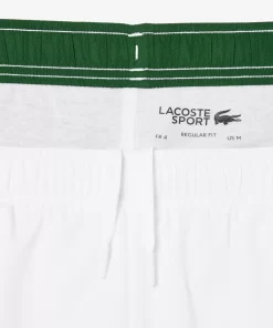 Lacoste Tennis>Tennis-Shorts Mit Logostreifen Weis / Grun 737