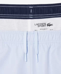 Lacoste Tennis>Tennis-Shorts Mit Logostreifen Hellblau / Navy Blau X1J