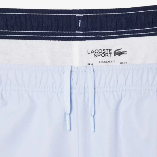 Lacoste Tennis>Tennis-Shorts Mit Logostreifen Hellblau / Navy Blau X1J