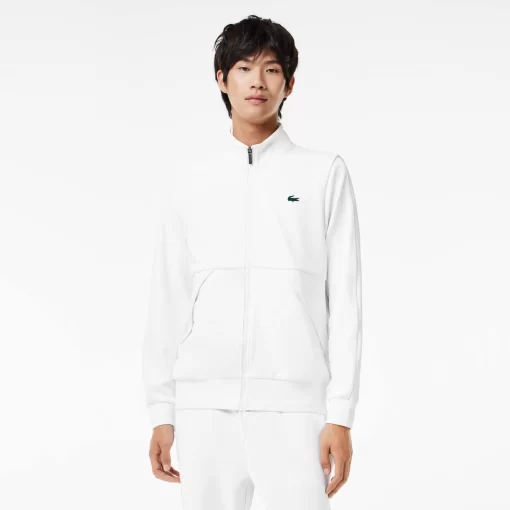 Lacoste Tennis>Tennis-Sweatshirt Aus Recycelten Fasern Weis Z92