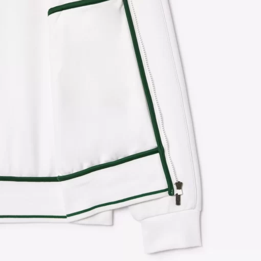 Lacoste Tennis>Tennis-Sweatshirt Aus Recycelten Fasern Weis Z92