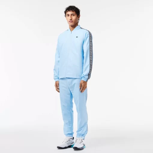 Lacoste Tennis>Tennis-Trainingsanzug Auf Recyceltem Gewebe Pastellblau Hbp