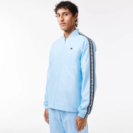 Lacoste Tennis>Tennis-Trainingsanzug Auf Recyceltem Gewebe Pastellblau Hbp