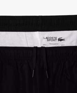 Lacoste Tennis>Tennis-Trainingsanzug Auf Recyceltem Gewebe Schwarz 031