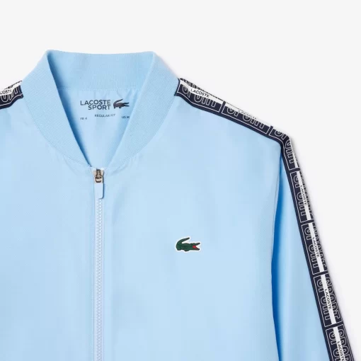 Lacoste Tennis>Tennis-Trainingsanzug Auf Recyceltem Gewebe Pastellblau Hbp