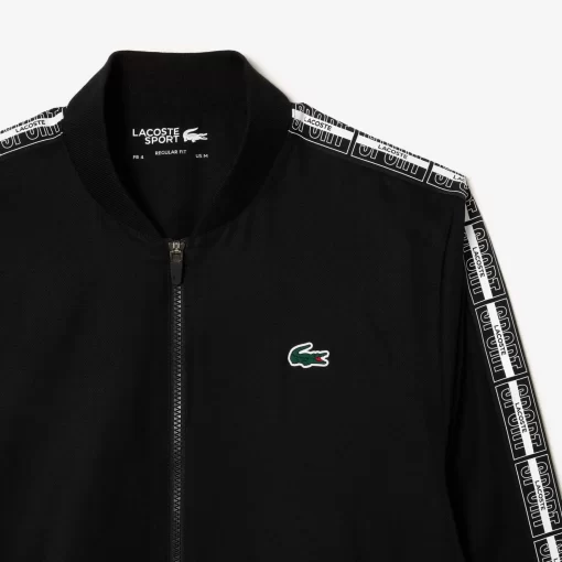 Lacoste Tennis>Tennis-Trainingsanzug Auf Recyceltem Gewebe Schwarz 031