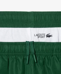 Lacoste Tennis>Tennis-Trainingsanzug Mit Logostreifen Grun / Weis 291