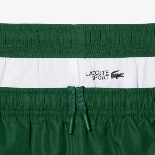 Lacoste Tennis>Tennis-Trainingsanzug Mit Logostreifen Grun / Weis 291