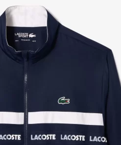 Lacoste Tennis>Tennis-Trainingsanzug Mit Logostreifen Navy Blau / Weis 525