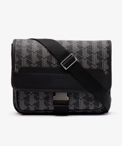 Lacoste Umhangetaschen & Gürteltaschen>The Blend Beutel Mit Klappverschluss Und Monogramm Monogram Noir Gris H45