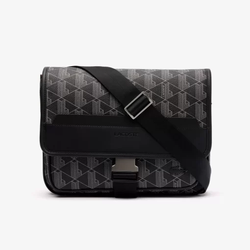 Lacoste Umhangetaschen & Gürteltaschen>The Blend Beutel Mit Klappverschluss Und Monogramm Monogram Noir Gris H45