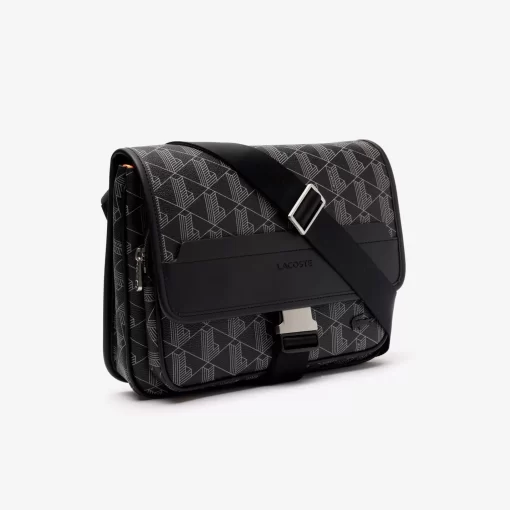 Lacoste Umhangetaschen & Gürteltaschen>The Blend Beutel Mit Klappverschluss Und Monogramm Monogram Noir Gris H45