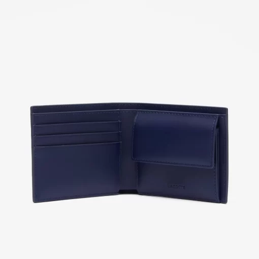 Lacoste Geldbörsen & Kleinlederwaren>The Blend Mittelgrose Brieftasche Mono Marine 166 Laponie M83