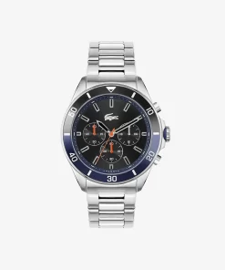 Lacoste Uhren>Tiebreaker Chronograph - Schwarz Mit Edelstahl-Armband Schwarz 000