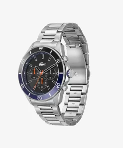 Lacoste Uhren>Tiebreaker Chronograph - Schwarz Mit Edelstahl-Armband Schwarz 000