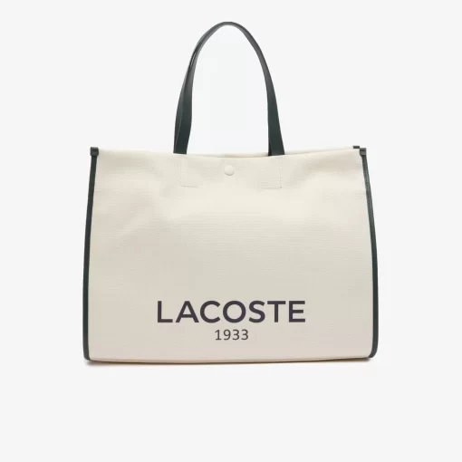 Lacoste Taschen>Tote Bag Aus Textil Farine Sinople F89