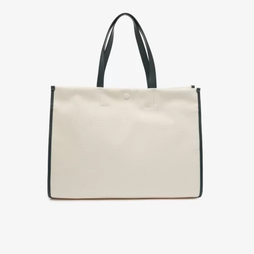 Lacoste Taschen>Tote Bag Aus Textil Farine Sinople F89