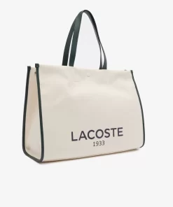 Lacoste Taschen>Tote Bag Aus Textil Farine Sinople F89