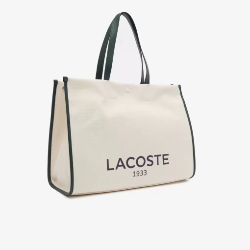 Lacoste Taschen>Tote Bag Aus Textil Farine Sinople F89