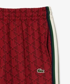 Lacoste Hosen & Shorts>Trainingshosen Aus Jacquard Mit Paris-Monogramm Burgunder / Rot Swm