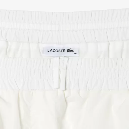 Lacoste Hosen & Shorts>Trainingshosen Aus Nylon Mit Weitem Hosenbein Weis 70V