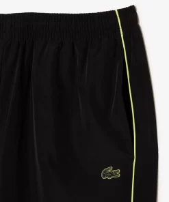 Lacoste Hosen & Shorts>Trainingshosen Mit Kontrast-Detail Im Lassigen Schnitt Schwarz / Neongelb 6Vt