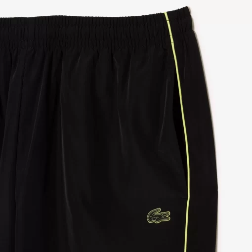 Lacoste Hosen & Shorts>Trainingshosen Mit Kontrast-Detail Im Lassigen Schnitt Schwarz / Neongelb 6Vt