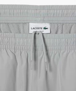 Lacoste Hosen & Shorts>Trainingshosen Mit Kontrast-Detail Im Lassigen Schnitt Grau / Weis Nwj