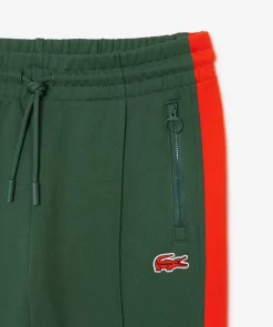 Lacoste Hosen & Shorts>Trainingshosen Mit Kontrast-Streifen Dunkelgrun / Orange N0I