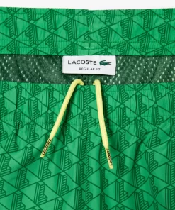 Lacoste Hosen & Shorts>Trainingshosen Mit Monogramm-Aufdruck Grun Qhi