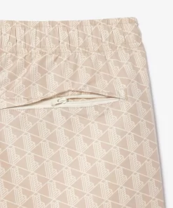 Lacoste Hosen & Shorts>Trainingshosen Mit Monogramm-Aufdruck Beige / Weis Kxi