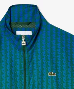 Lacoste Trainingsanzüge>Trainings-Jacke Mit Monogramm-Aufdruck Mit Ombre-Effekt Blau / Grun Qiy