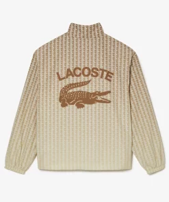 Lacoste Trainingsanzüge>Trainings-Jacke Mit Monogramm-Aufdruck Mit Ombre-Effekt Braun / Beige / Weis Kwi