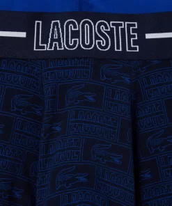 Lacoste Unterwäsche & Loungewear>Trunks Aus Baumwolljersey Mit Stretch Im 3Er-Pack Navy Blau / Blau Izq