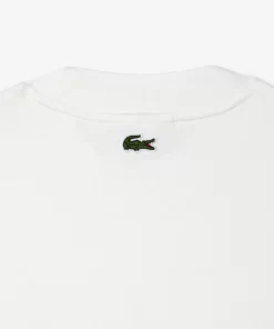 Lacoste T-Shirts>T-Shirt Aus Baumwolle Mit Stickerei Weis 70V