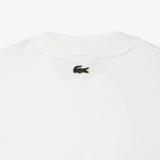 Lacoste T-Shirts>T-Shirt Aus Baumwolle Mit Stickerei Weis 70V